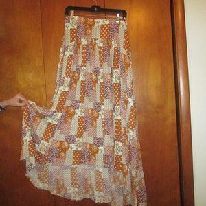 Petal and Pup long patchwork skirt size 8 NWT